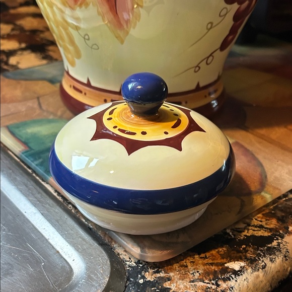 Colorful Ceramic Biscotti Jar - Picture 4 of 9